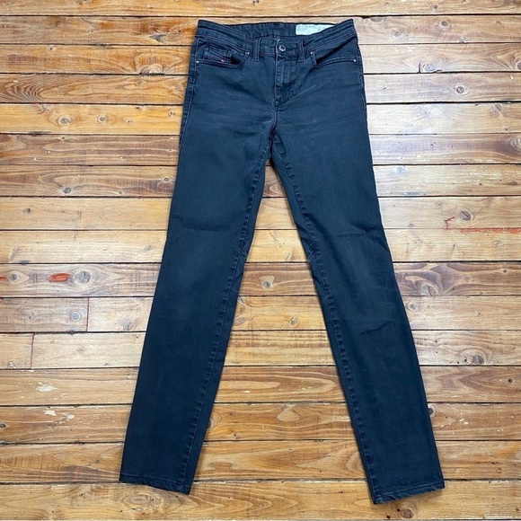 Diesel jeans Sknzee-Dee black mid rise jeans stretchy denim size 27 mid waisted - Picture 15 of 15